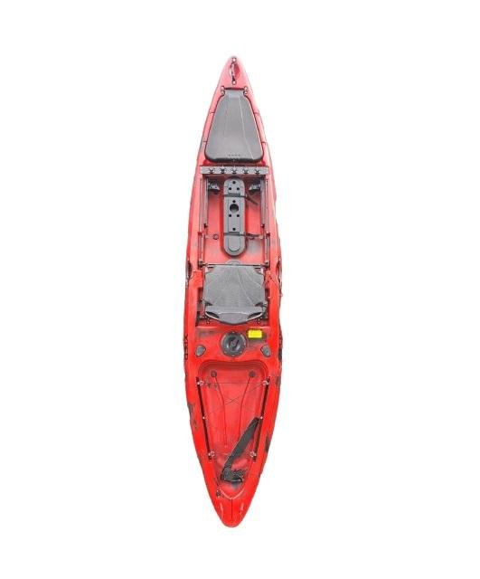 Kayak de Pesca Whale 13 - Color: Rojo/Negro
